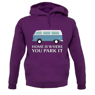 Buy Home Is Where You Park It Unisex Hoodie - Camper Van - Holiday • 24.95£