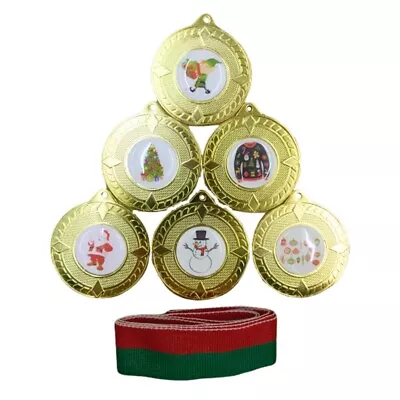 Buy Christmas Medals & Ribbons Christmas Jumper Santa Snowman Cake Tree Elf • 1.99£