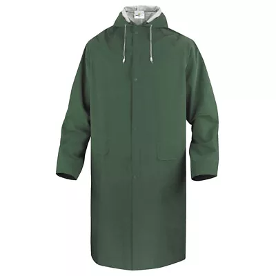 Buy DeltaPlus Coat Waterproof Jacket Work Trench Mac Hooded Sealed Long Top Fishing • 11.99£