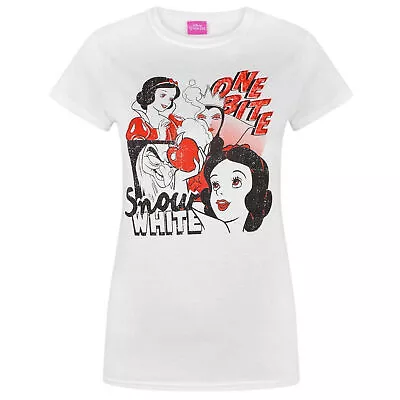 Buy Disney Womens/Ladies Snow White One Bite T-Shirt NS4279 • 14.15£