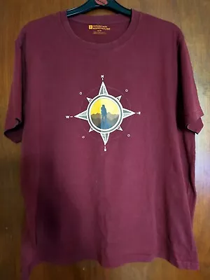 Buy Men's Burgundy Mountain Warehouse Tshirt Size XL • 4.99£