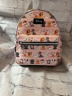 Buy Disney Loungefly Cats Dogs Mini Backpack Pets Pink Multi NWT • 52.10£