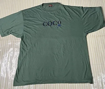 Buy Coconut Joe Mens Vintage Green T-Shirt Size XXL - 90’s Retro • 9.99£