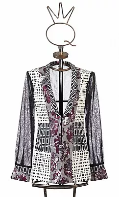 Buy Funky Save The Queen Mesh Sleeved Summer Jacket, XS(32” Bust), NWT • 48£