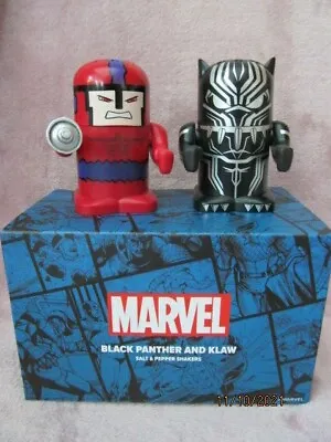 Buy MARVEL Lootcrate BLACK PANTHER AND KLAW Salt & Pepper Shakers New Official Merch • 19.99£