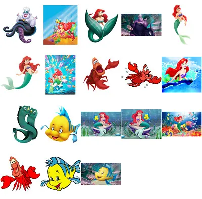 Buy Little Mermaid Characters , Iron On T Shirt Transfer. Choose Image And Size • 2.92£