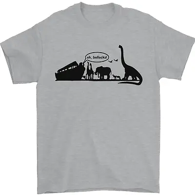 Buy Noahs Ark Dinosaurs T-Rex Atheist Atheism Mens T-Shirt 100% Cotton • 10.48£