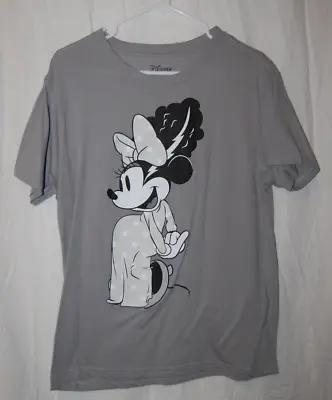 Buy Disney Minnie Mouse Bride Of Frankenstein T-Shirt Gray Graphic Tee XL • 13.30£