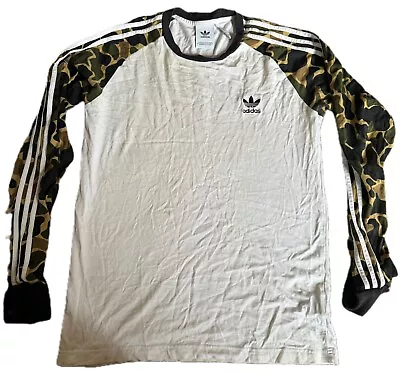 Buy Adidas Camo Mens Long Sleeve T Shirt - Size Large (L) • 19.99£