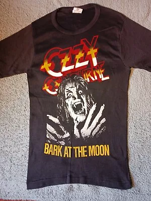 Buy Vintage 80s  Ozzy Osbourne   Bark At The Moon   Original T-SHIRT  Medium Rock  • 124.99£