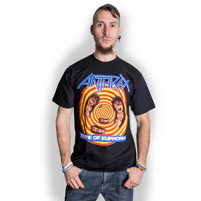 Buy Anthrax State Of Euphoria Scott Ian Heavy Metal Licensed Tee T-Shirt Men • 17.13£