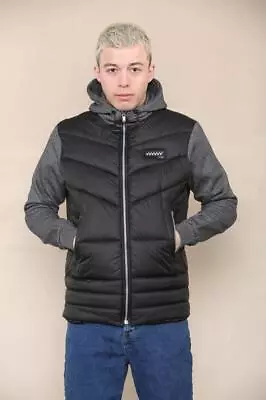 Buy Mens Workwear Marl Hybrid Hooded Softshell Warm Winter Hoody Jacket • 22.99£