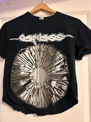 Buy Carcass Band Surgical Steel Shirt T-shirt Sz S Modified • 11.85£