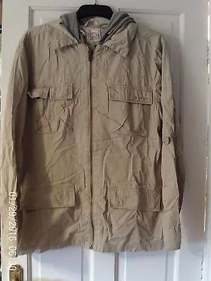 Buy Beige Hooded Jacket, Size Medium • 12.45£