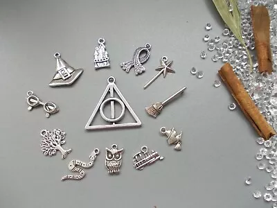 Buy 12 X Mixed Pack Inspired By Harry Potter Tibetan Silver Charms,Pendant Jewellery • 3.20£