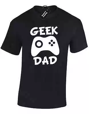 Buy Geek Dad Mens T Shirt Funny Gamer Gaming Fathers Day Gift Present Idea For Dad • 7.99£