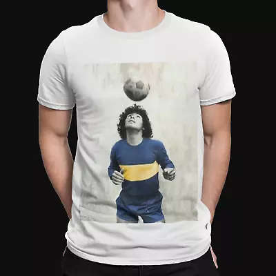 Buy Maradona Header T-Shirt - Football - Sport - Iconic - Diego - Legend - World Cup • 8.39£