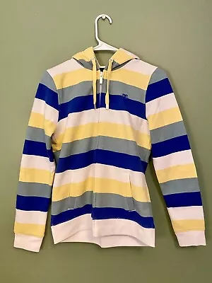 Buy DC Youth Zipper Front Hooded Sweatshirt With Stripes Boys Medium Hoodie • 7.87£