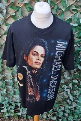 Buy Vintage Michael Jackson Graphic T Shirt Retro Music Band Tour Rock@Tees Large • 19.99£