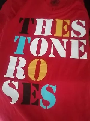 Buy Stone Roses -Red T-shirt John Squire Summer 2012 Design OFFICIAL LIKE NEW M • 9.99£