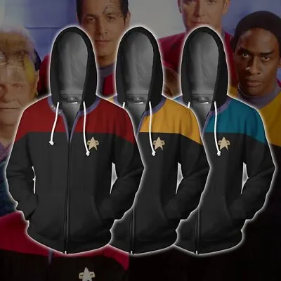 Buy Unisex Star Trek Hoodies Sweatshirt Zipper Coat Jumper Jacket Top Xmas Gifts UK • 10.79£