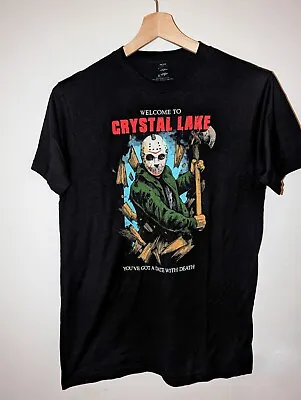 Buy Friday The 13th Jason Vorhees T Shirt Crystal Lake Black Size Small New  • 12.99£