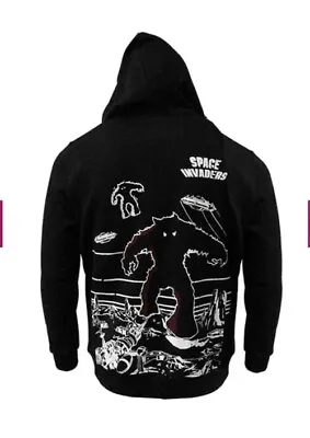 Buy Unisex Small Official Hoodie Space Invaders Cabinet Design Video Game Clothing • 12.85£