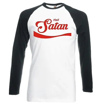 Buy Funny  Hail Satan  Longsleeve Baseball T-shirt • 16.99£
