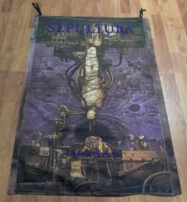 Buy Sepultura Chaos A.D. 1993 Original Wall Tapestry 41 X28  Blue Grape Merch • 76.73£