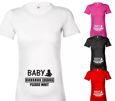 Buy Baby Loading Please Wait Maternity T Shirt Pregnancy Tshirt Top Baby Shower Gift • 13.25£