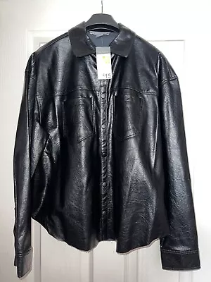 Buy NEW Womens Matte PU Leather Black Medium Overshirt Jacket | Never Worn • 12£