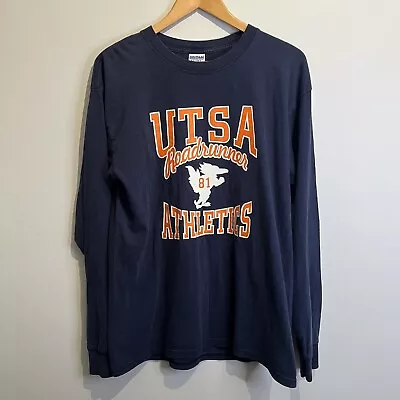 Buy UTSA Roadrunners Athletics Gildan Active Wear Ultra Cotton Heavy Weight Size L • 11.99£