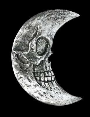 Buy Casket - Skull Moon Silver - Alchemy England Jewellery Box Gothic • 53.87£