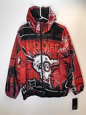 Buy 'members Only' X Jean-miche Basquiat Quilt-lined Storm-jacket, With Hood, Size M • 98.50£