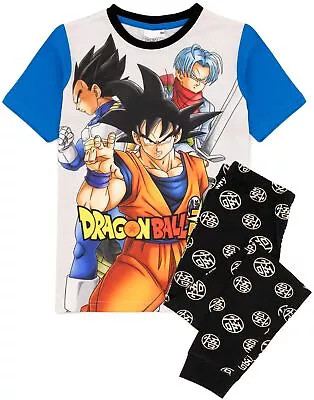 Buy Dragon Ball Z Grey Short Sleeve Long Leg Pyjama Set (Boys) • 15.99£