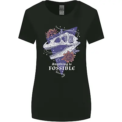 Buy Fossible Funny Fossil Paleontology Dinosaur Womens Wider Cut T-Shirt • 8.75£
