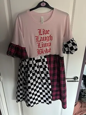 Buy Custom Live, Laugh, Limp Bizkit Patchwork Dress • 70£