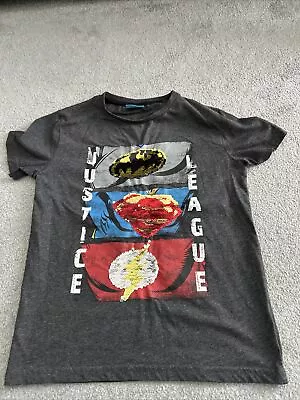 Buy Next Grey And Sequin Justice League T Shirt Age 9 • 5.99£