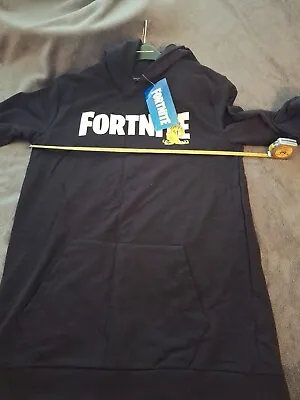 Buy Fortnite Logo Black Long Sleeve Hoodie Sweat Shirt Pullover  • 6.49£