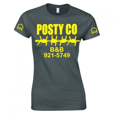 Buy Post Malone  Posty Co Logo  Ladies Skinny Fit T-shirt • 14.99£
