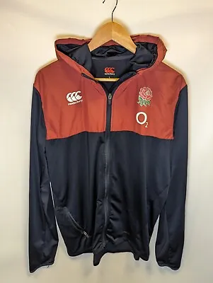 Buy Canterbury England Rugby Light Full Zip Training Jacket Hooded Top Size Large  • 24.99£