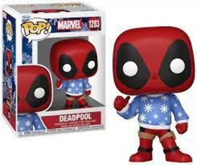 Buy Marvel Holiday Christmas Jumper Deadpool 3.75  Pop Vinyl Figure 1283 Funko • 16.95£
