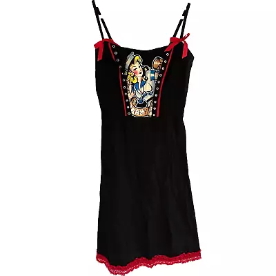Buy Lucky 13 Dress Size Medium Rockabilly Pinup Retro Sailor Woman Sleeveless • 37.79£