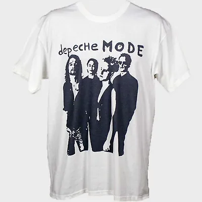 Buy Depeche Mode Electro Pop Rock Short Sleeve White Unisex T-shirt S-3XL • 14.99£