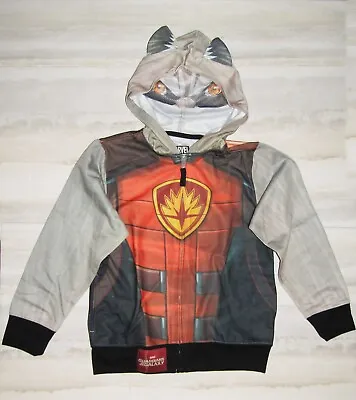 Buy Boys Guardians Of The Galaxy Rocket Hoodie Jacket Size Small NEW • 10.22£