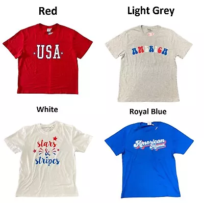 Buy Spirit Of America Women's PatrioticAmericana Short Sleeve Graphic T-Shirt • 14.17£