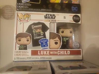 Buy Funko Pop T Shirt And Pop Luke With Child Size Small • 13.99£