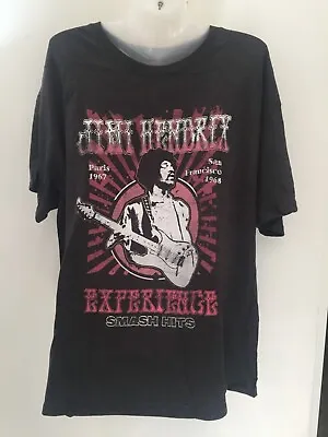 Buy Jimi Hendrix Smash Hits T Shirt Charcoal Xl New • 9.99£