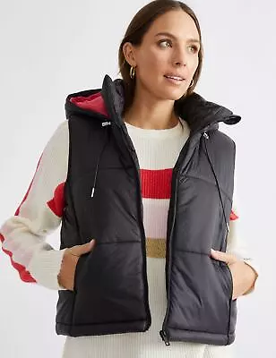 Buy Womens Regular Vest - Black Winter Jacket - Puffer - Casual Work Wear | KATIES • 17.20£