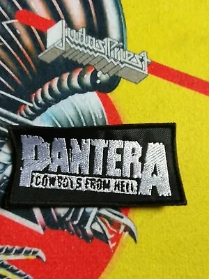 Buy Pantera Patch Shape Gestickt Heavy Thrash Metal Battle Jacket Slipknot 66 • 9.24£